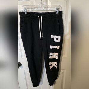 PINK Victoria's Secret Black Jogger Pants